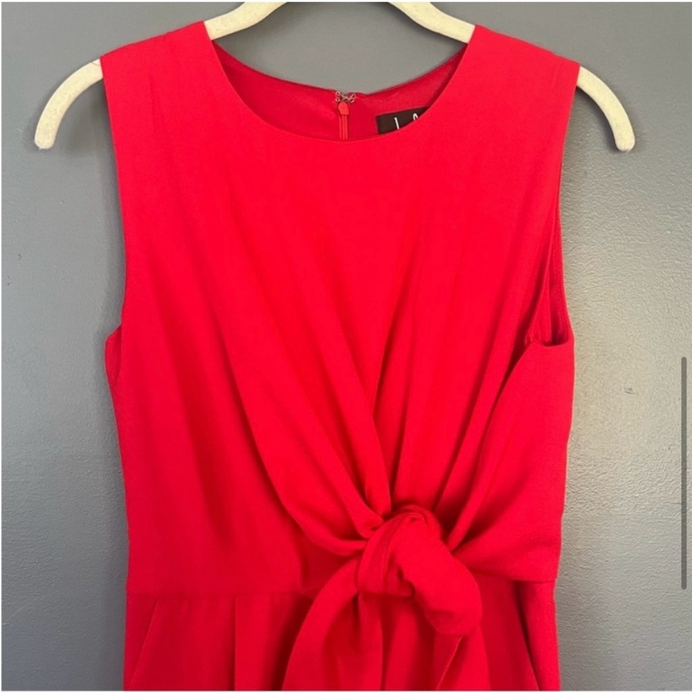 NWOT | Lulu's Zealous Love Red Tie-Front Dress - Picture 4 of 5